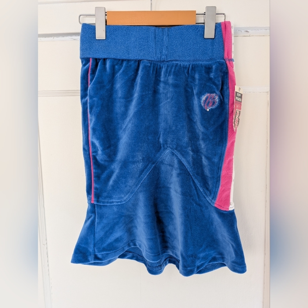 Ruff Ryder's Blue Velour Track Jacket and Skirt Set Y2K - Picture 4 of 16